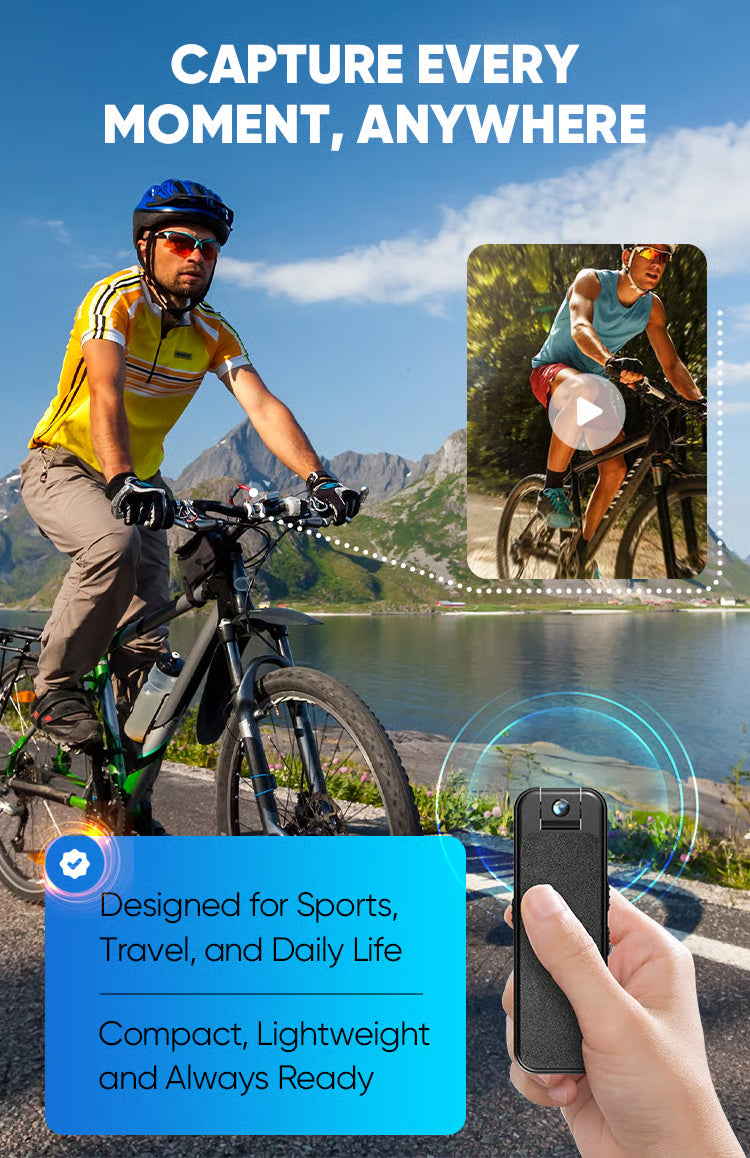 Smart Outdoor Portable Audio & Video Recorder – Capture Every Moment On-the-Go
