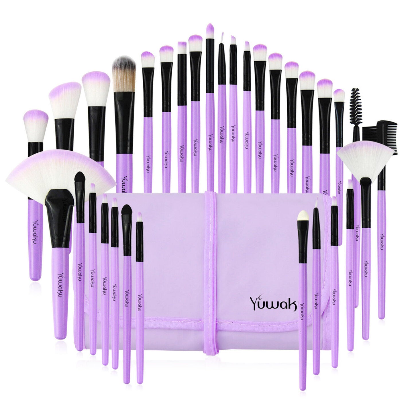 32PCS Professional Make Up Brushes Set Cosmetic Tool Kabuki Makeup Luxury Bag UK