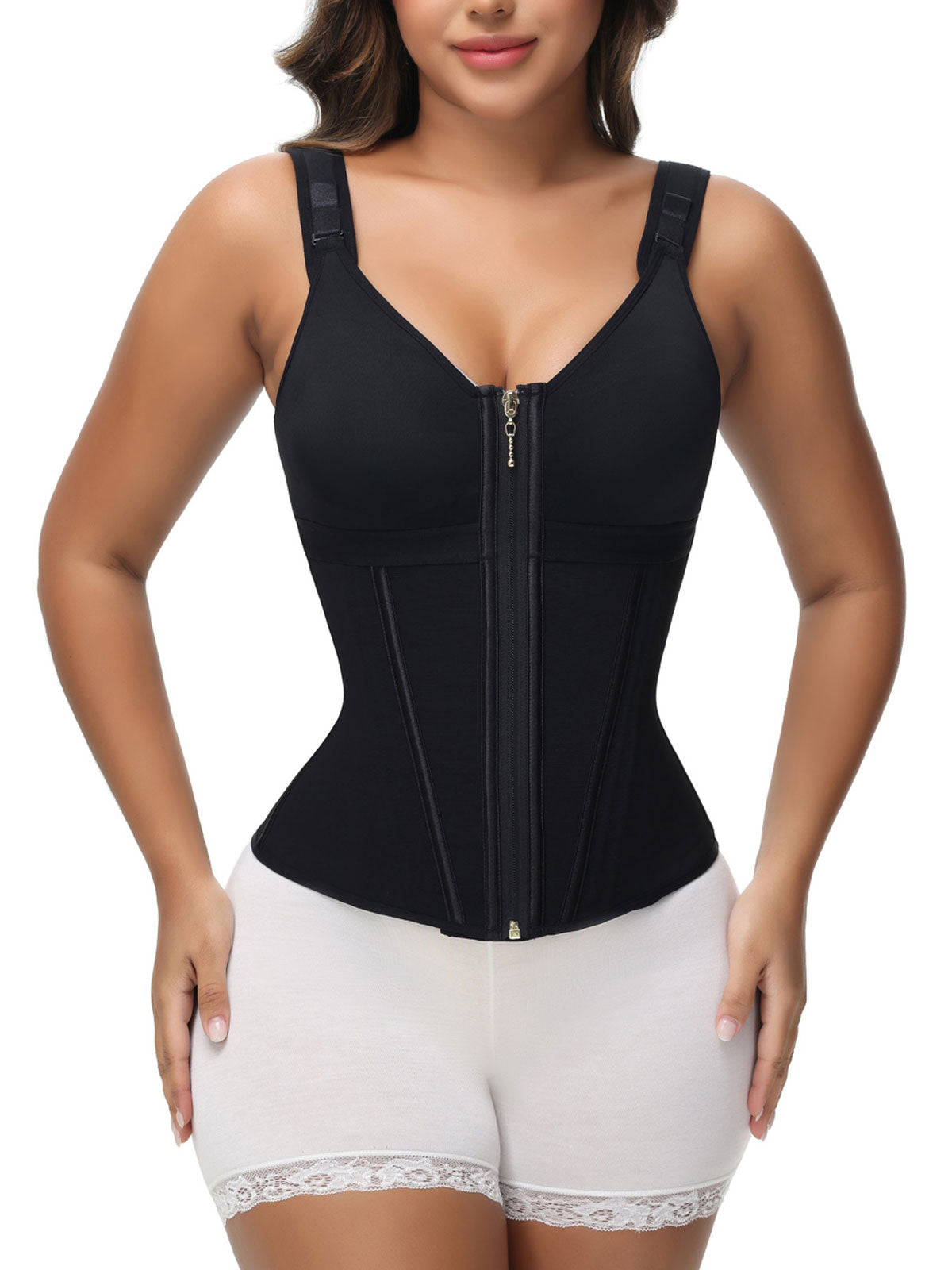 Slim & Shape Corset Waist Vest with Bra – Comfort Meets Confidence
