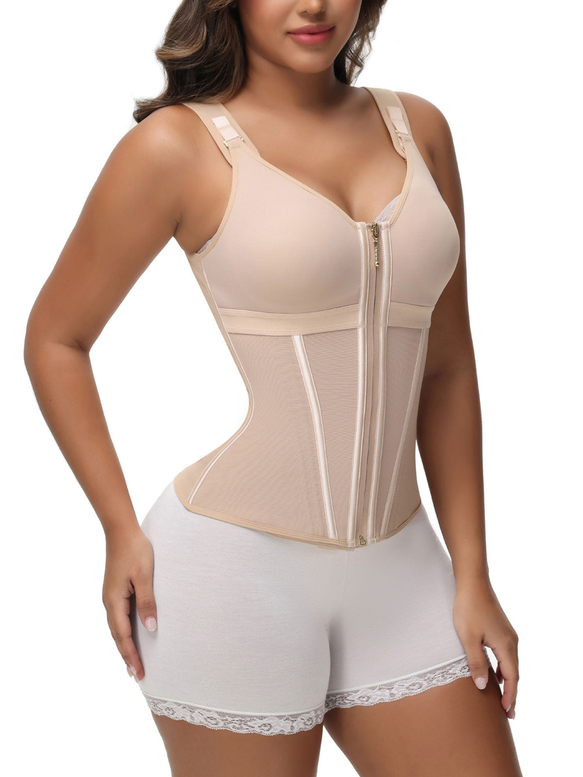 Slim & Shape Corset Waist Vest with Bra – Comfort Meets Confidence